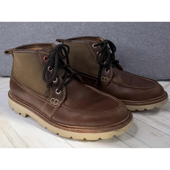 Boston Boot Co‎ Cambridge Chukka Brown Leather Waterproof Work Boots Men\'s 7.5 main image 4